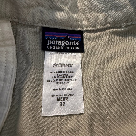 Patagonia Men’s Stand Up Biege Canvas Shorts Size 32 Hiking 6.5” Inseam EUC - Picture 7 of 10
